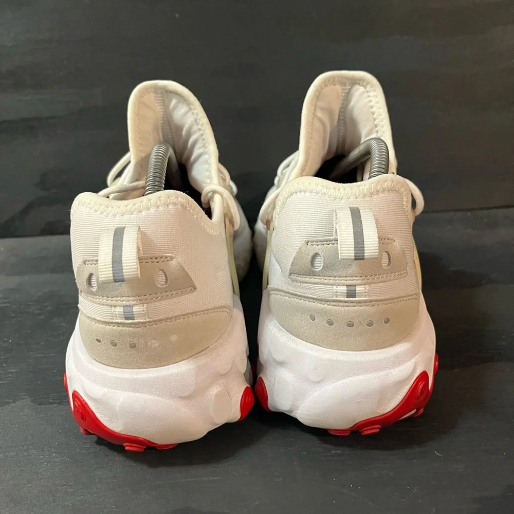 Nike React Presto Mens Size 10 Blue Sneakers Red Grey Shoes - Picture 4 of 8